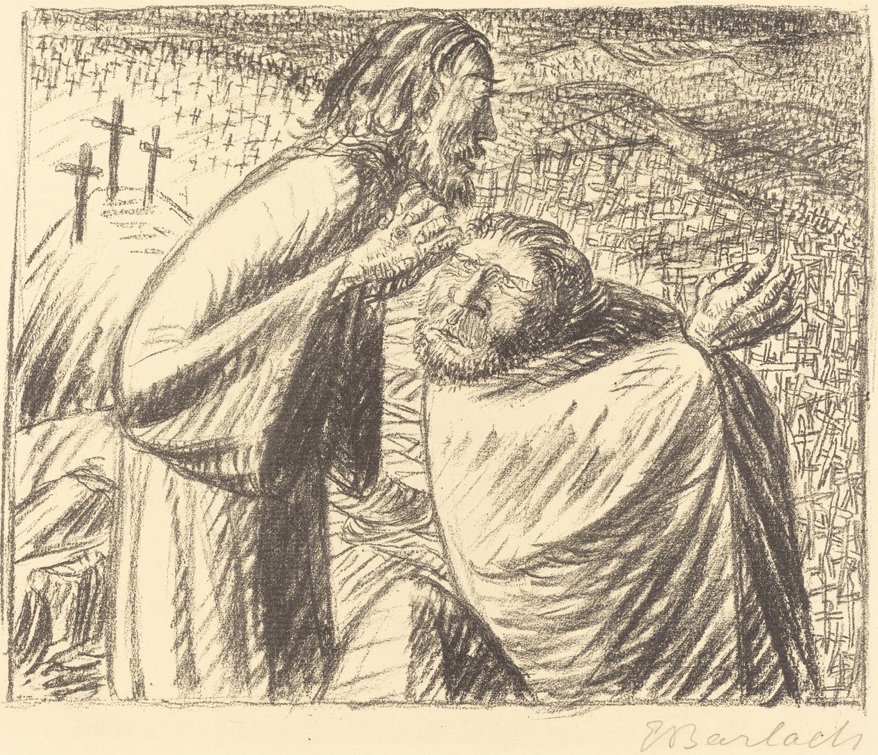 Anno Domini MCMXVI Post Christum Natum door Ernst Barlach