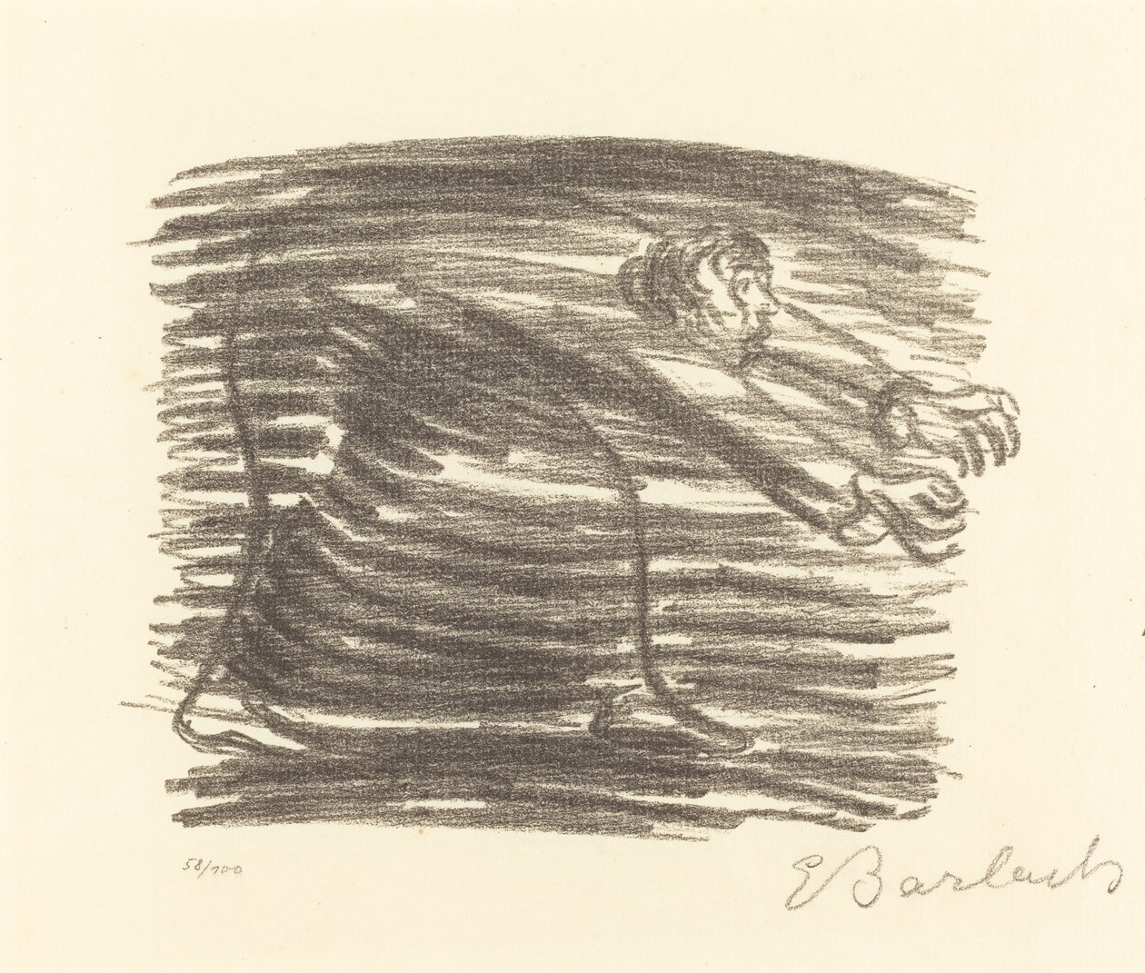 Wandeling in de Schaduw, 1922 door Ernst Barlach