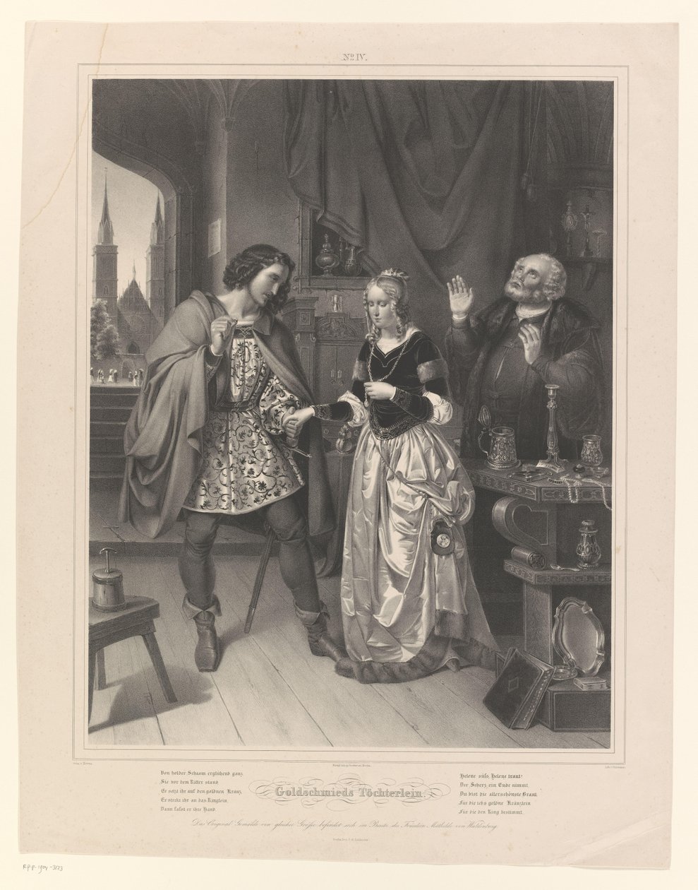 Man vraagt de hand van een vrouw door Ernst Friedrich Oldermann
