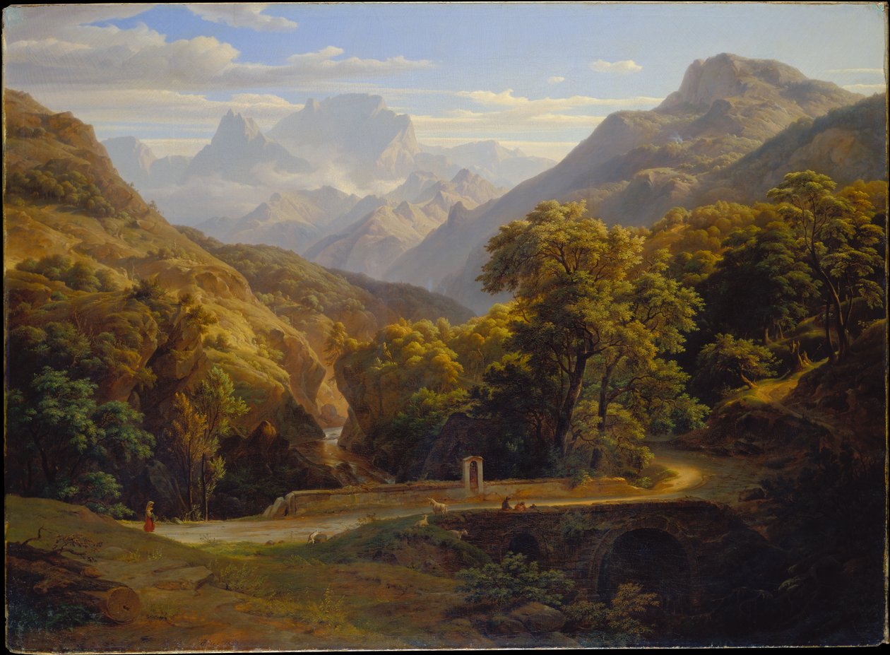 Berglandschap door Ernst Fries