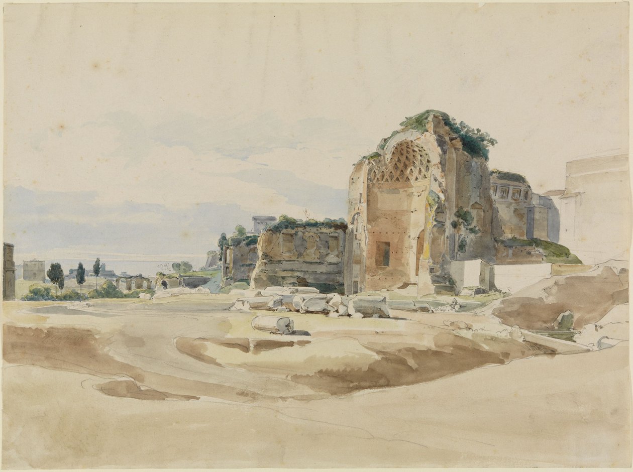 Tempel van Venus en Roma in Rome door Ernst Fries