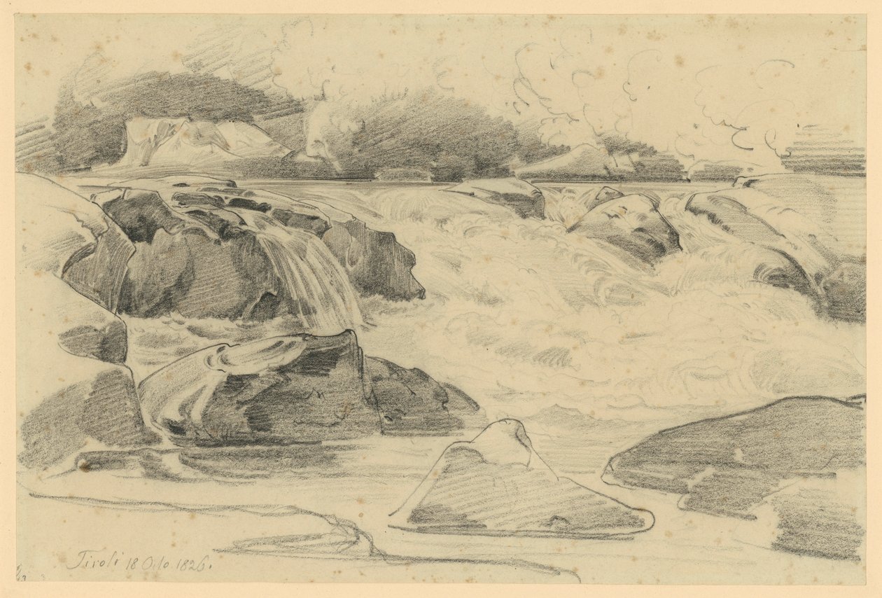 Waterval bij Tivoli door Ernst Fries