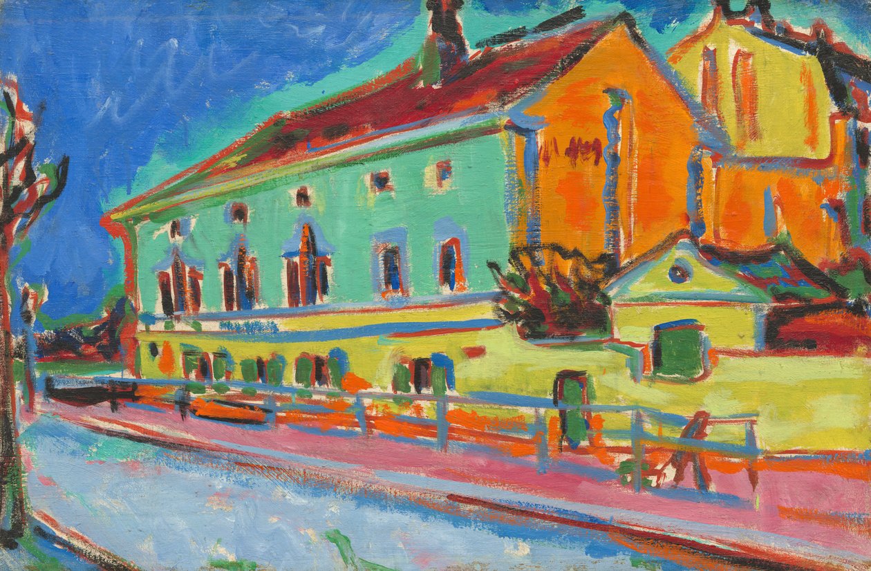 Danszaal Bellevue [voorzijde] door Ernst Ludwig Kirchner