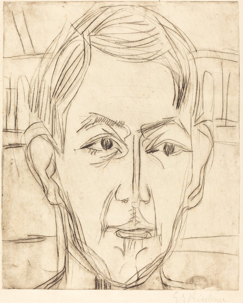 Dr. Hans Bütow door Ernst Ludwig Kirchner