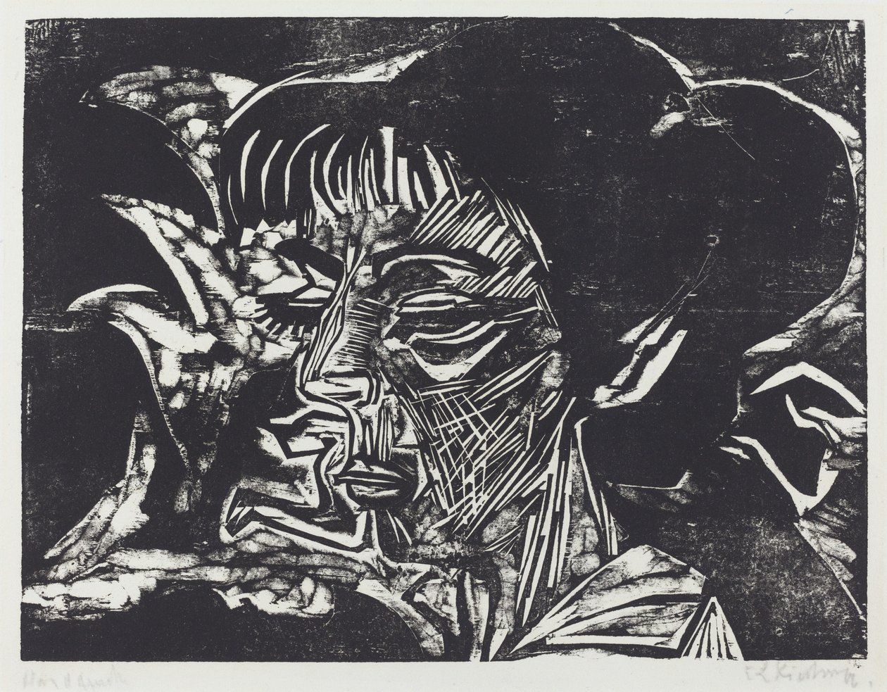 Fanny Wocke, 1916 door Ernst Ludwig Kirchner