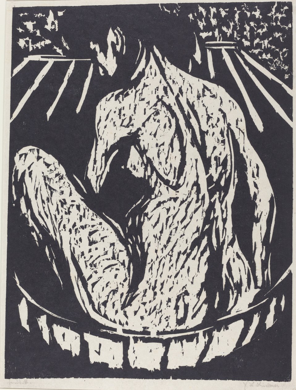 Vrouwelijk Naakt door Ernst Ludwig Kirchner