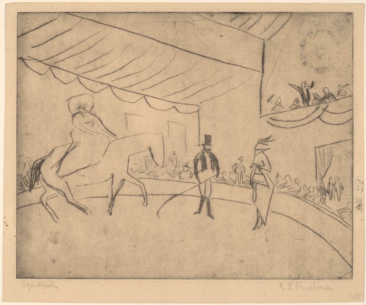 Hippodroom door Ernst Ludwig Kirchner