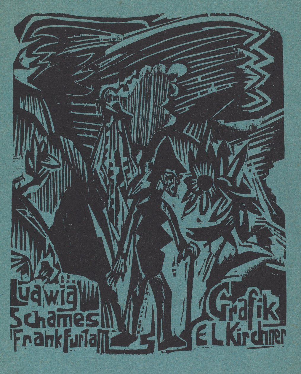 Ludwig Schames Frankfurt a M Grafiek E L Kirchner Ludwig Schames Frankfurt a M..., 1919-1920 door Ernst Ludwig Kirchner