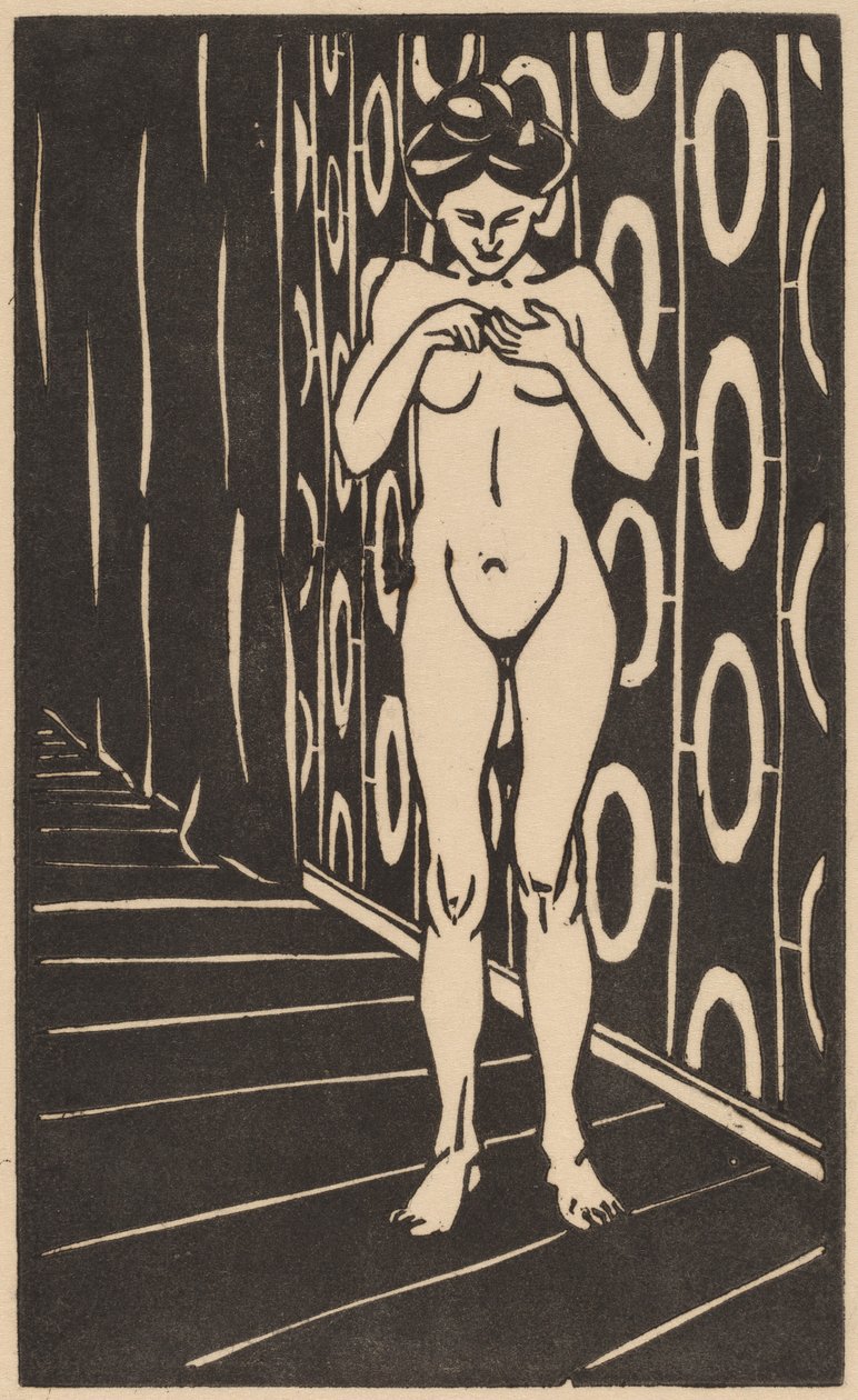 Het Vingerspel, 1905 door Ernst Ludwig Kirchner