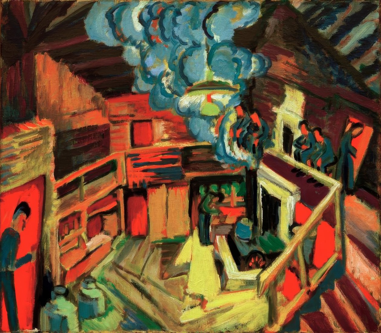 Oude berghut door Ernst Ludwig Kirchner