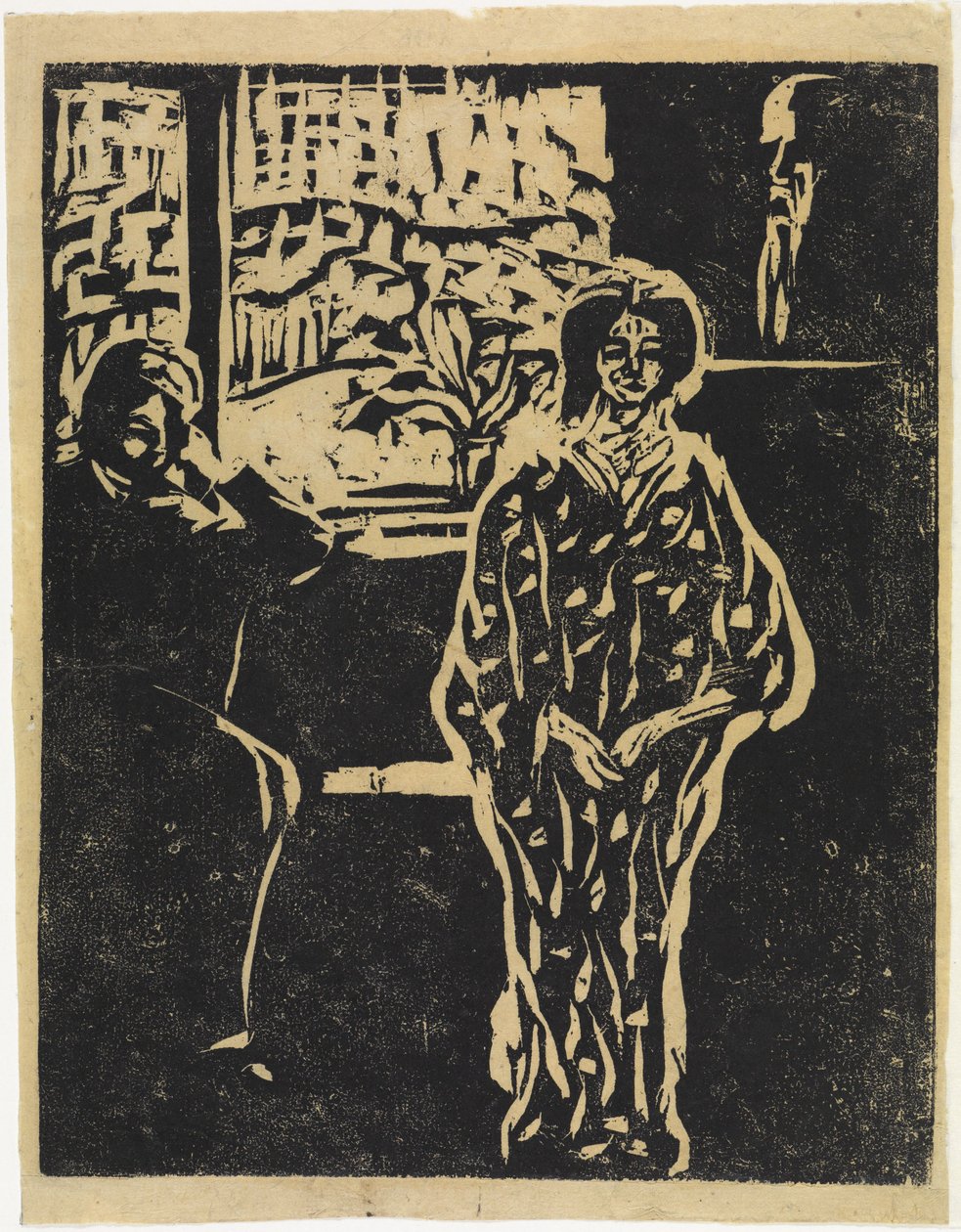 Bezoekscène door Ernst Ludwig Kirchner