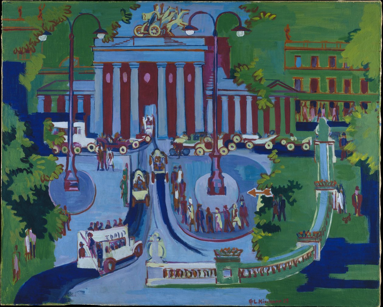 Brandenburger Tor door Ernst Ludwig Kirchner