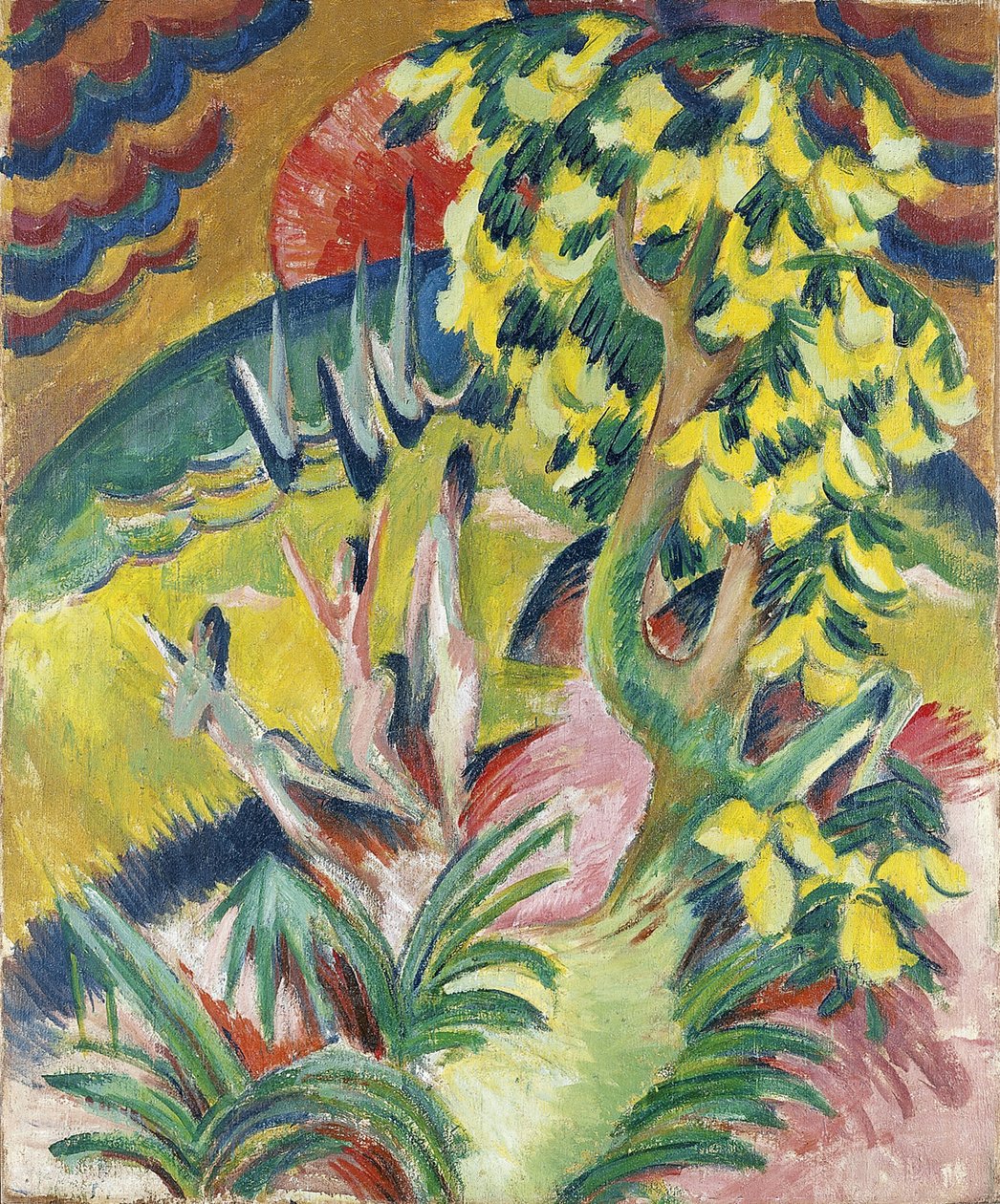 Kromme Baai, ca. 1914 door Ernst Ludwig Kirchner