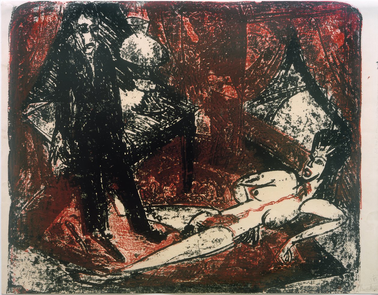 De Moordenaar door Ernst Ludwig Kirchner