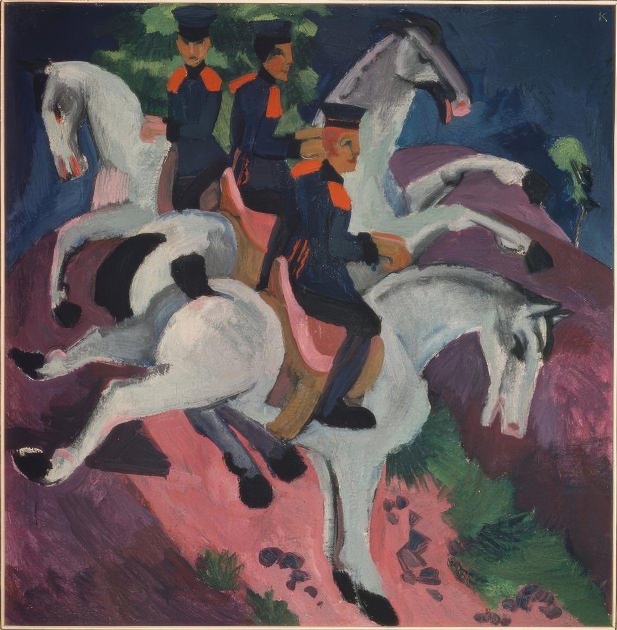 De rijschool door Ernst Ludwig Kirchner