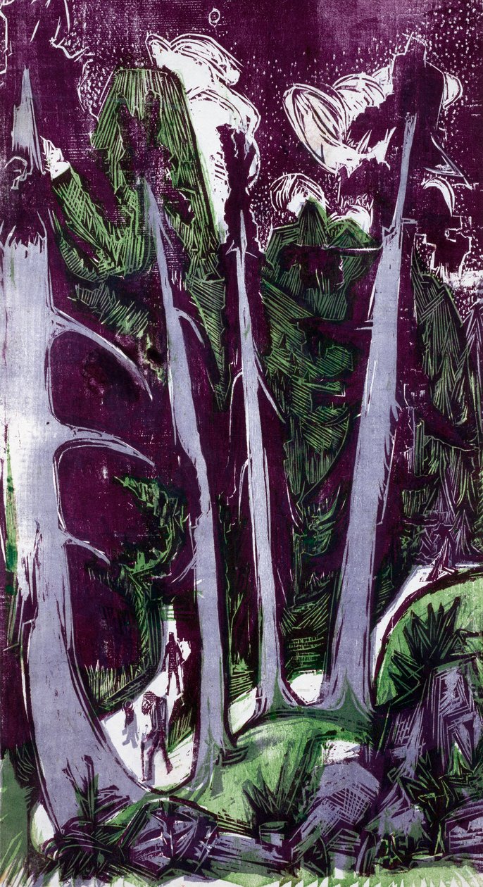 Sparren door Ernst Ludwig Kirchner