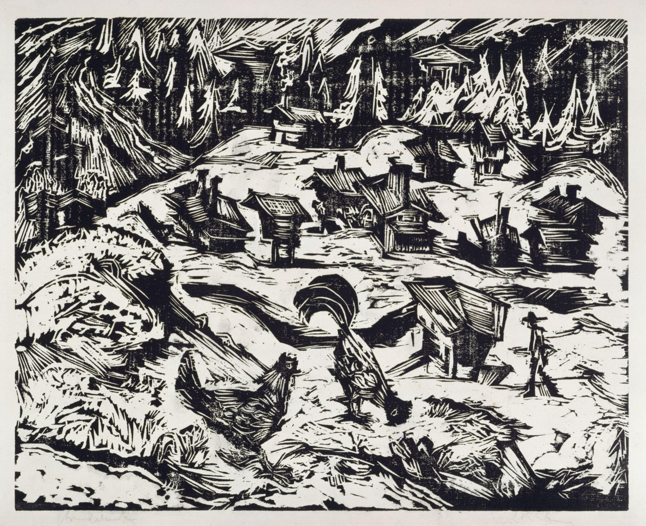 Onze-Lieve-Vrouwekerk door Ernst Ludwig Kirchner