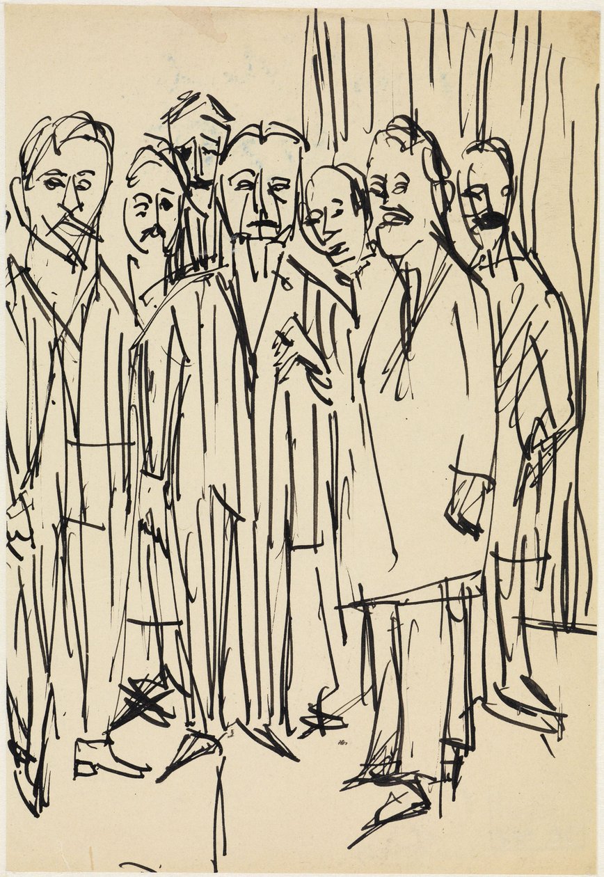 Studentenhuis door Ernst Ludwig Kirchner