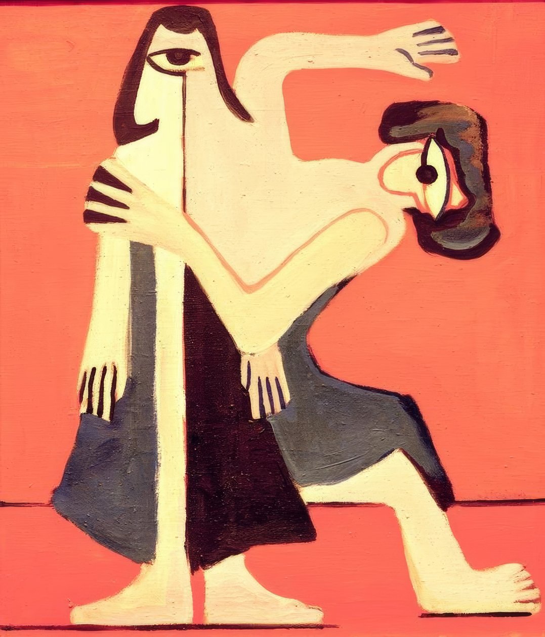 Maskerdans door Ernst Ludwig Kirchner