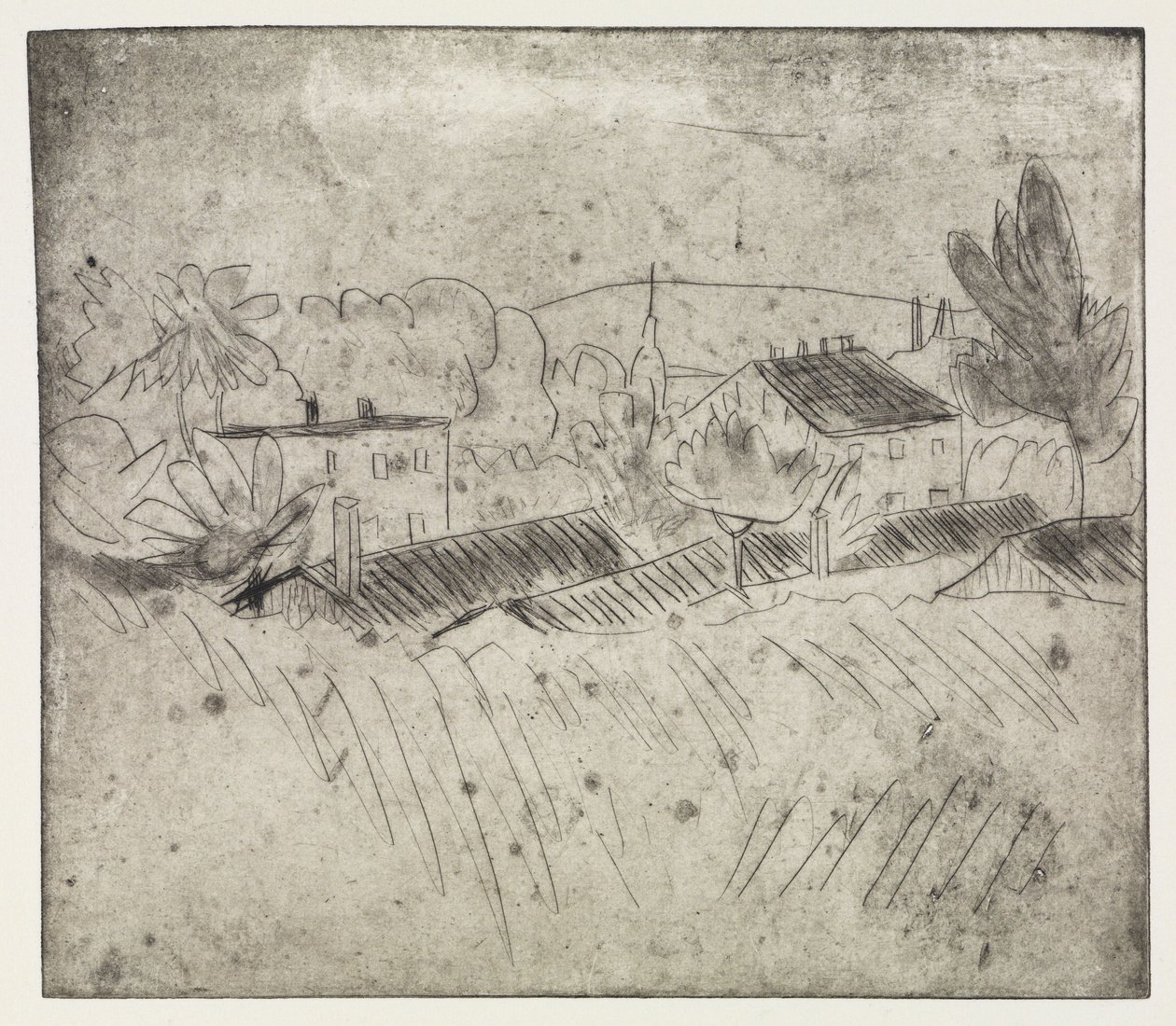 Badgasten in Moritzburg, vrouw in een hangmat – Aan de oever van het meer/korenveld en kwekerij, Golberode door Ernst Ludwig Kirchner