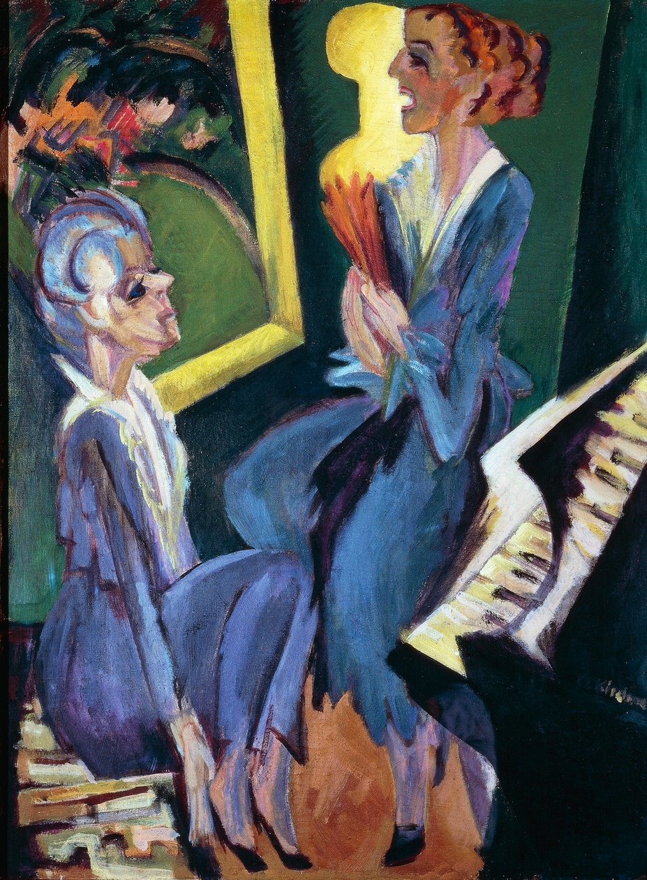 Muziekkamer door Ernst Ludwig Kirchner