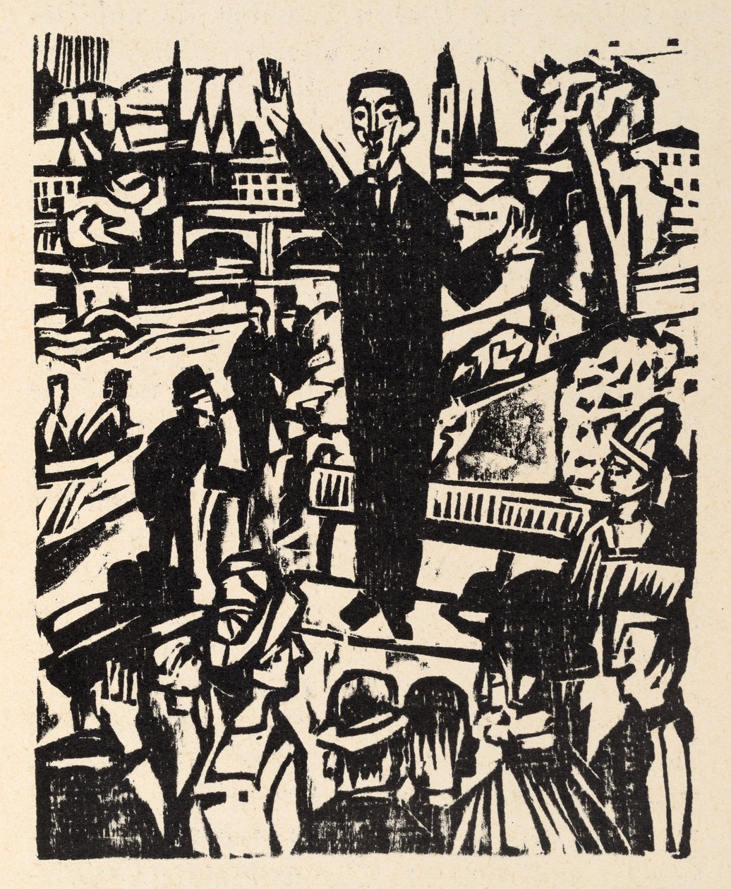 Langs de hoofdweg. Verhalen van Jakob Bosshart. De apostel van de vrede - De redenaar door Ernst Ludwig Kirchner