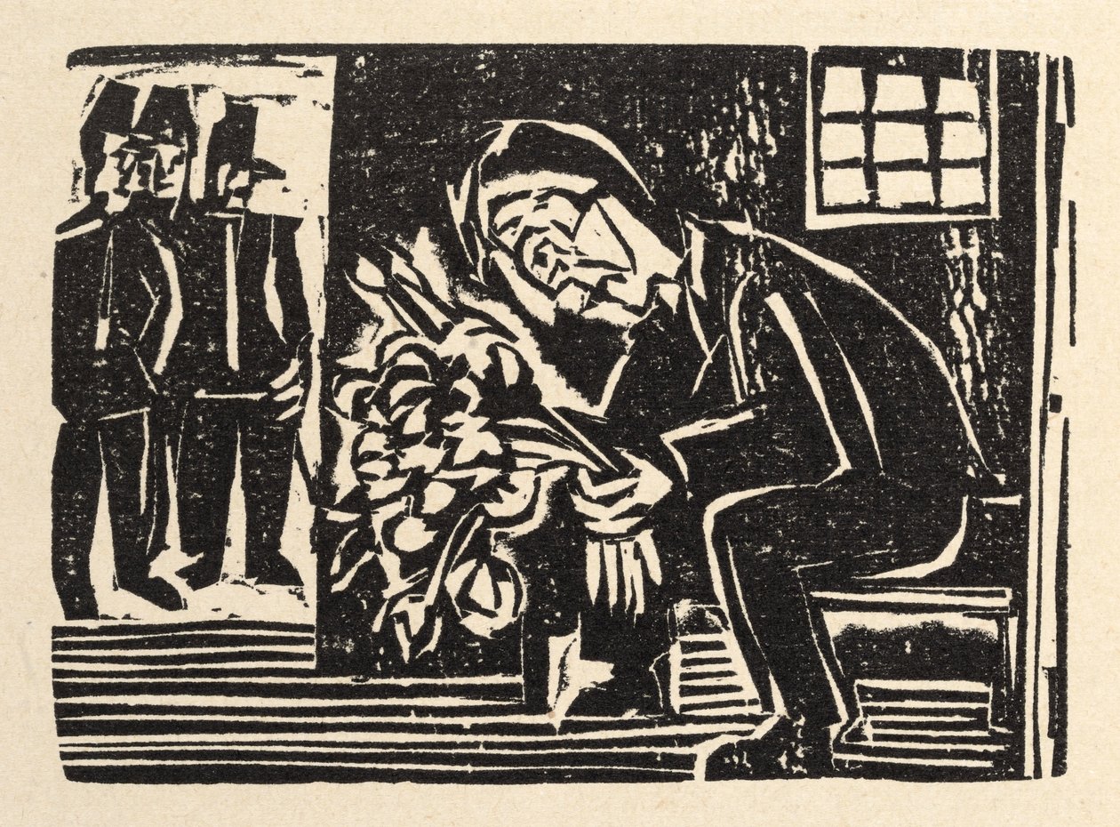 Naast de hoofdweg. Verhalen van Jakob Bosshart. De vredesapostel - In de cel door Ernst Ludwig Kirchner