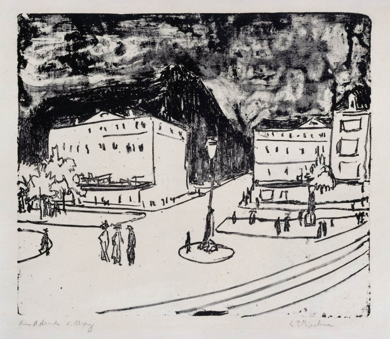 Pirnaischer Platz (Dresden) door Ernst Ludwig Kirchner
