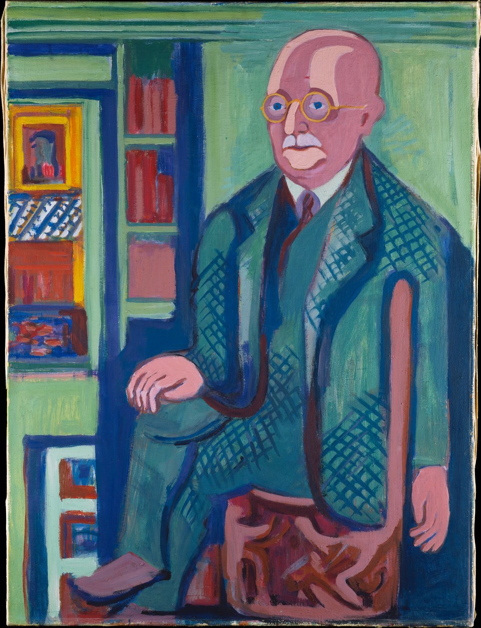 Portret van dr. Carl Hagemann door Ernst Ludwig Kirchner