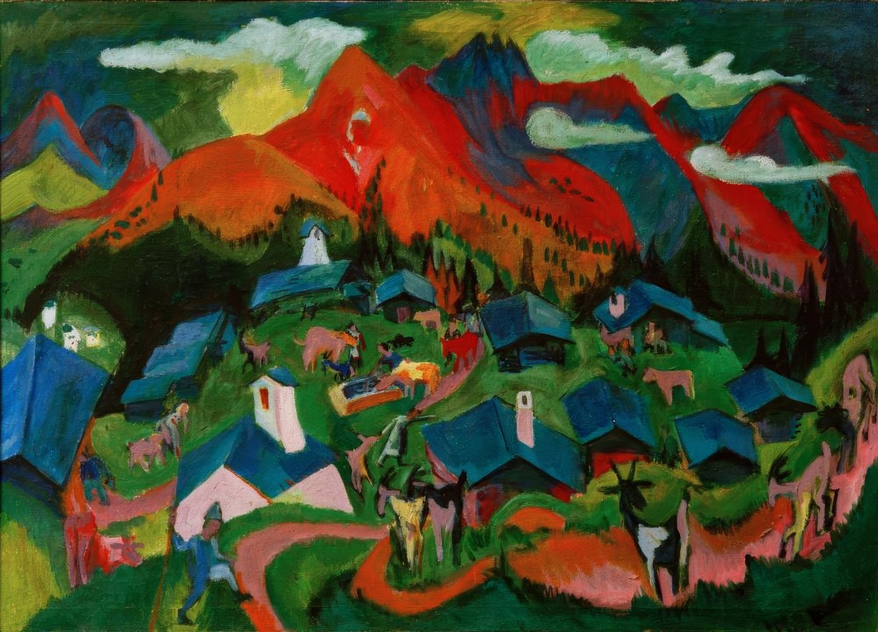 Terugkeer van de dieren, Stafelalp door Ernst Ludwig Kirchner