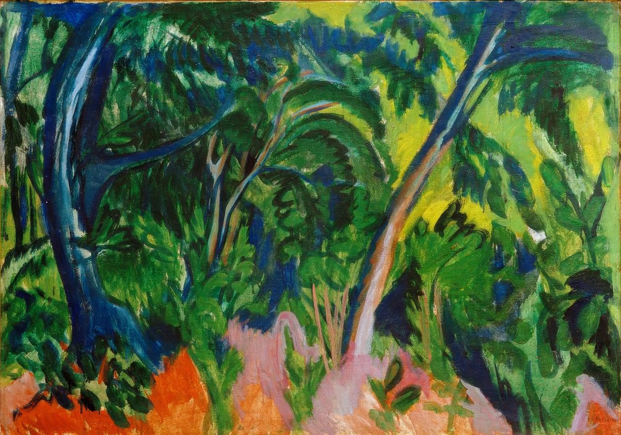 Bos door Ernst Ludwig Kirchner