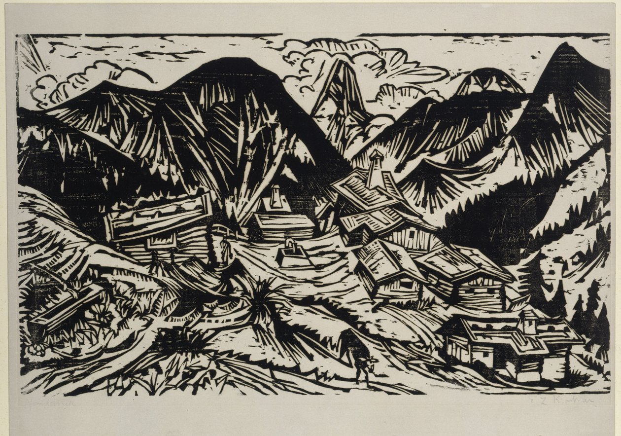 Stafelalp door Ernst Ludwig Kirchner