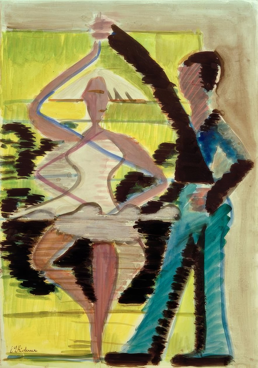 Danspaar door Ernst Ludwig Kirchner