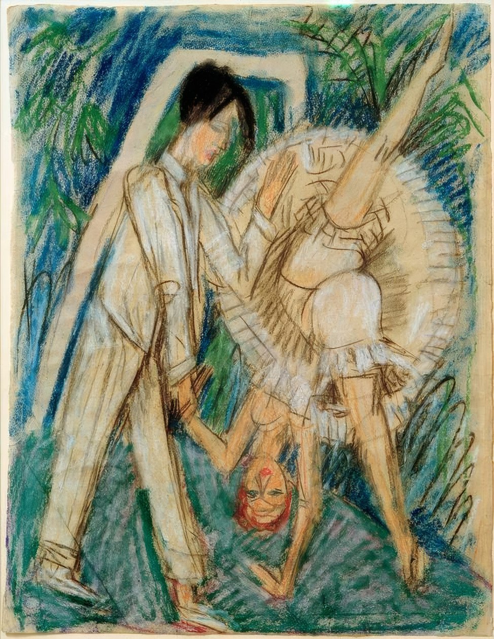 Danspaar door Ernst Ludwig Kirchner