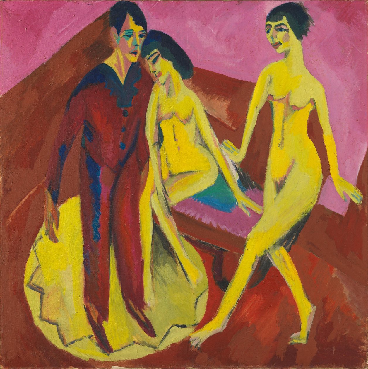 Dansschool (ballet) door Ernst Ludwig Kirchner
