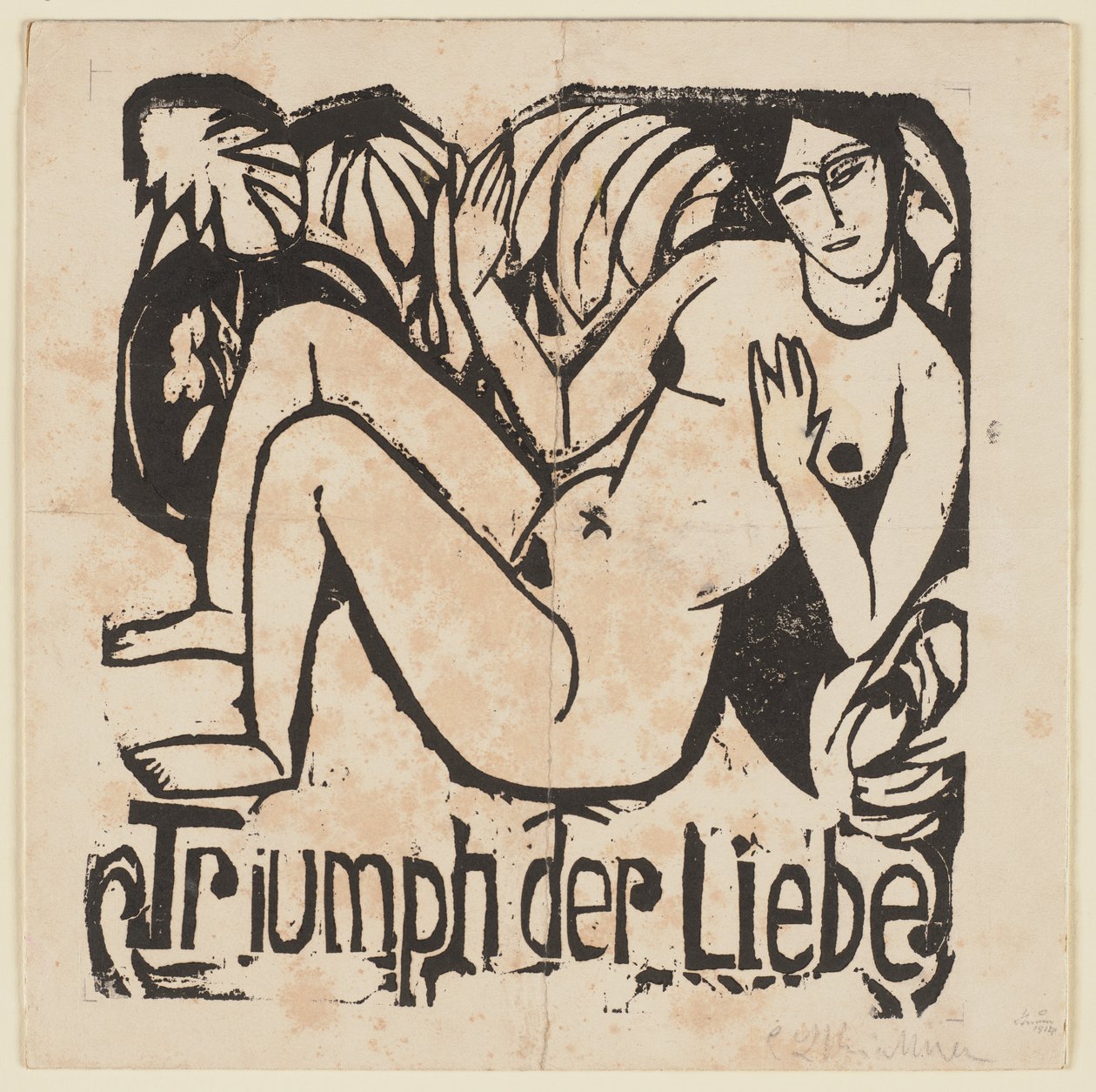 De triomf van de liefde door Ernst Ludwig Kirchner