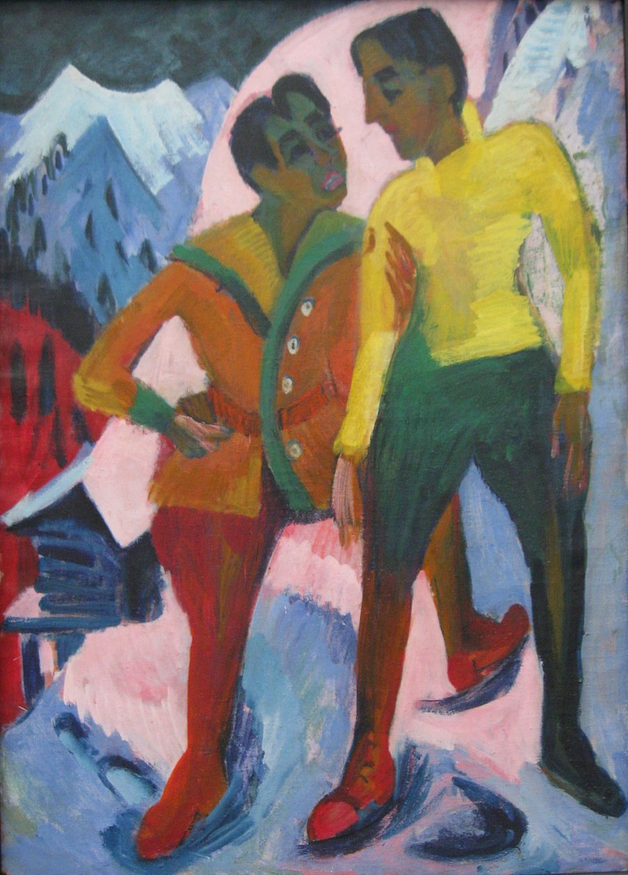 Twee broers door Ernst Ludwig Kirchner