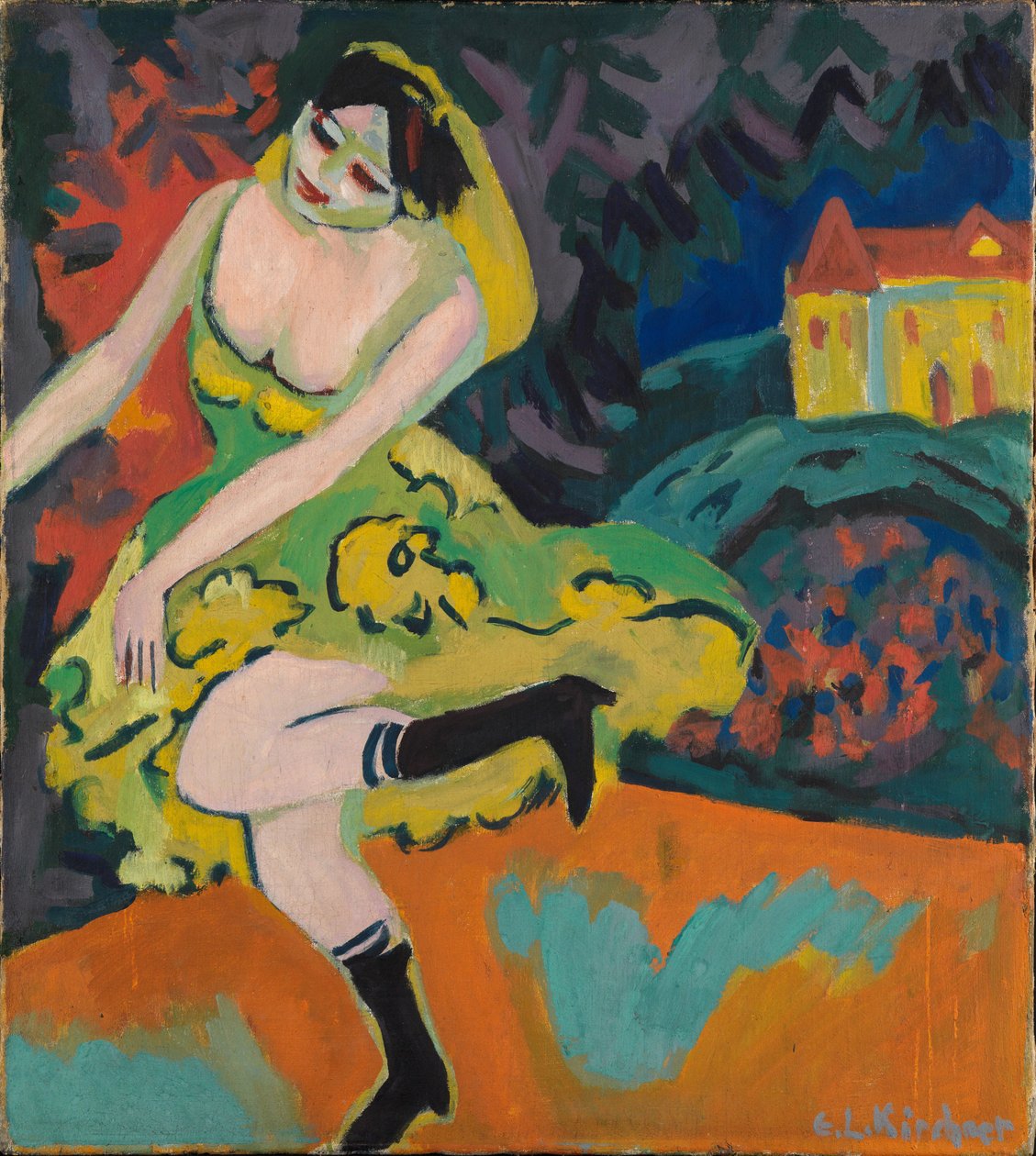 variétédanseres door Ernst Ludwig Kirchner