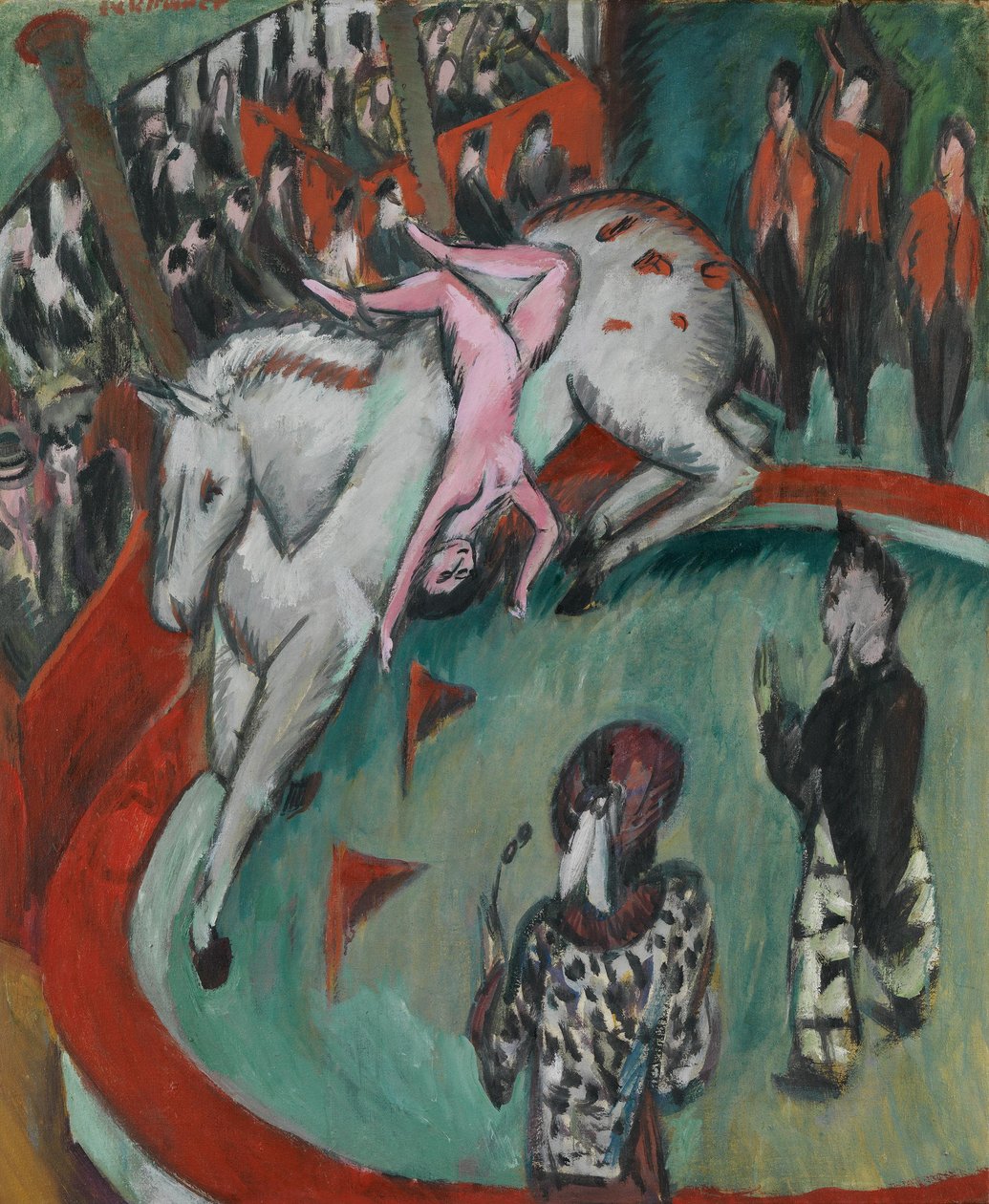 Circus (circusrenster) door Ernst Ludwig Kirchner