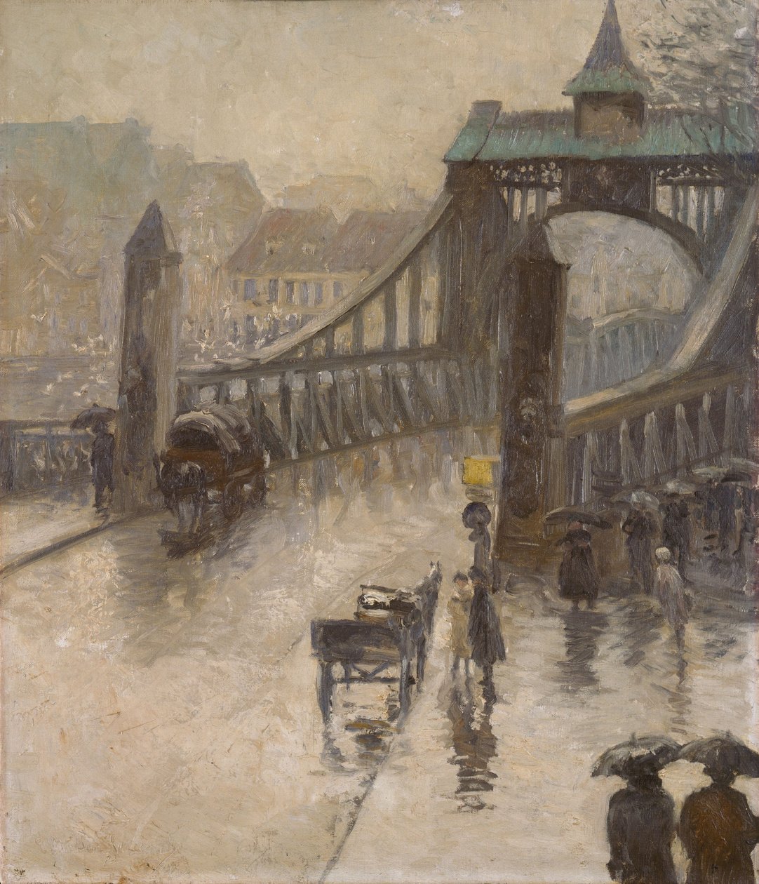 Weserbrug door Ernst Müller Scheebel