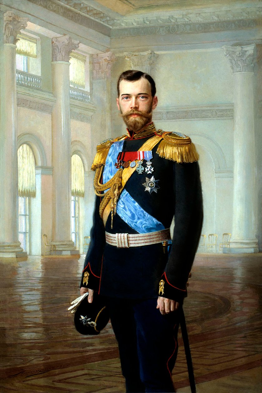 Portret van keizer Nicolaas II, 1900 door Ernst von Liphart