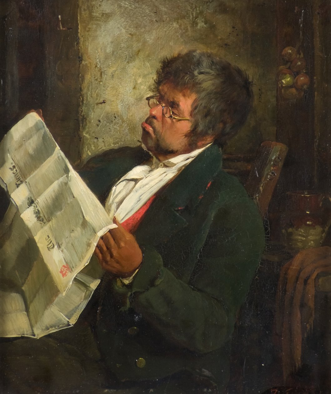 Het nieuws lezen door Erskine Nicol