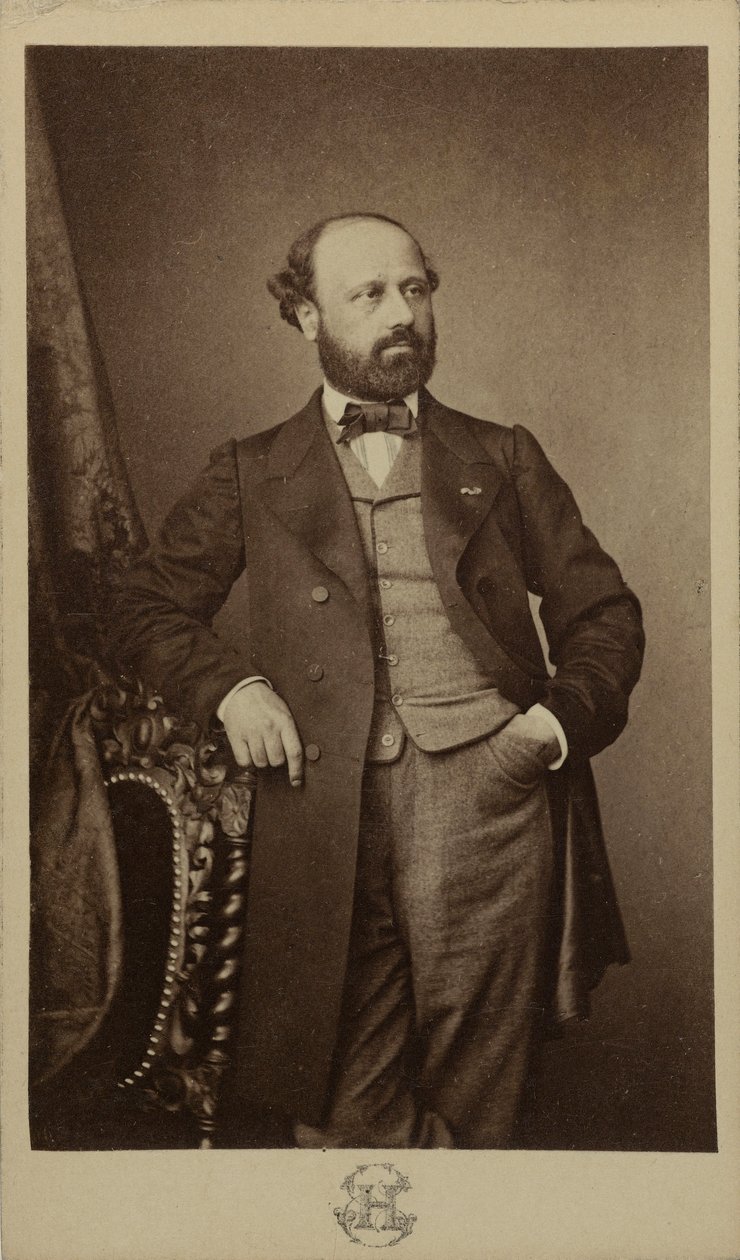 Portret van de componist François Bazin door Erwin Hanfstaengl