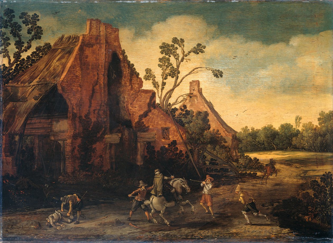 De Overval door Esaias Velde van de