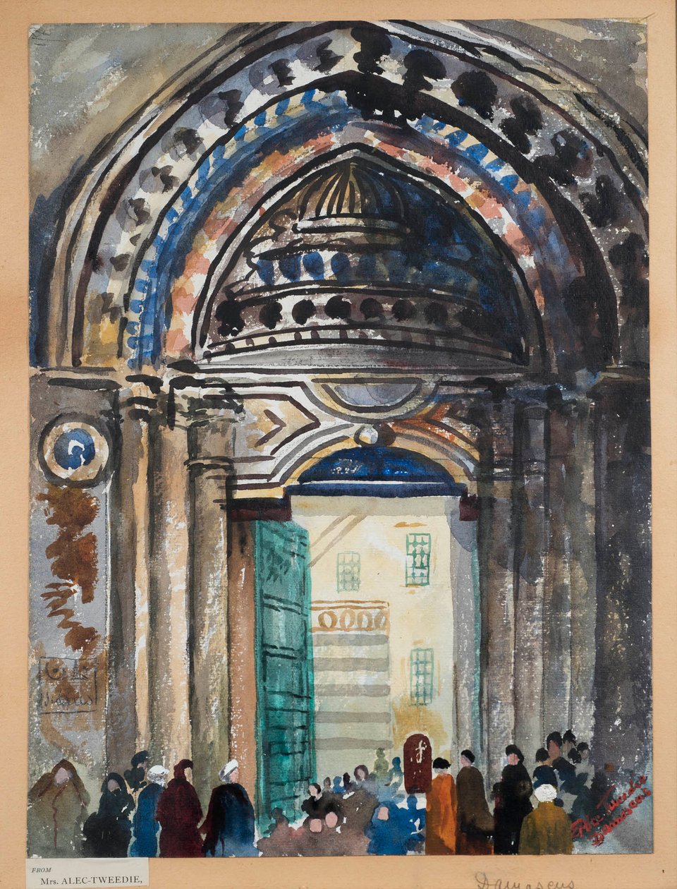 Damascus Khan, ca. 1919-21 door Ethel Brilliana Tweedie