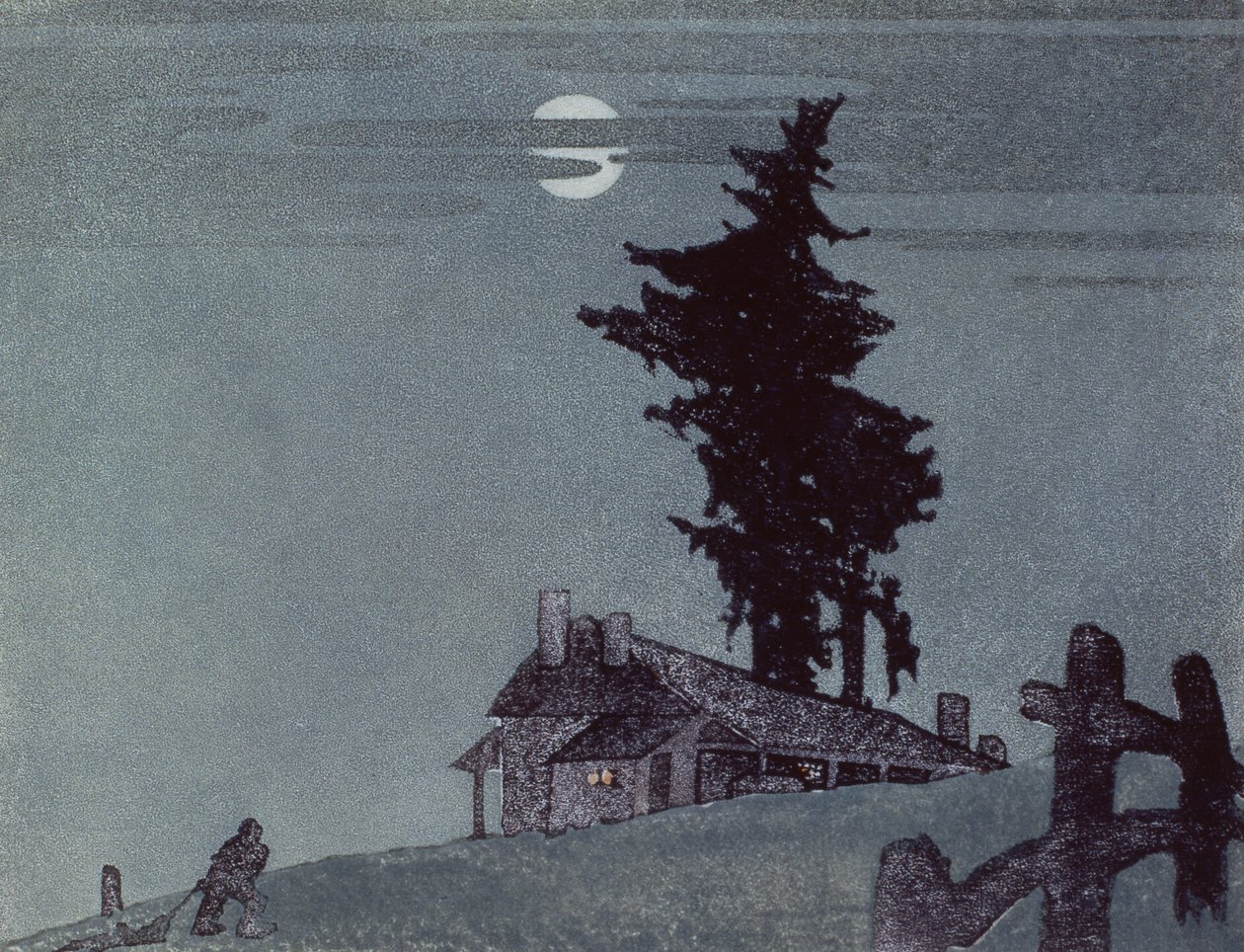 De Hoeve, 1937 door Ethleen Palmer