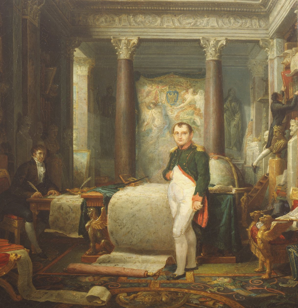 Napoleon in zijn kantoor door Etienne-Barthelemy Garnier