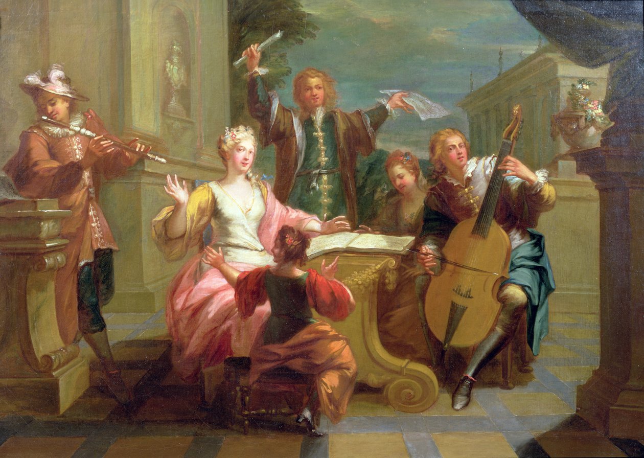 Het Concert door Étienne Jeaurat