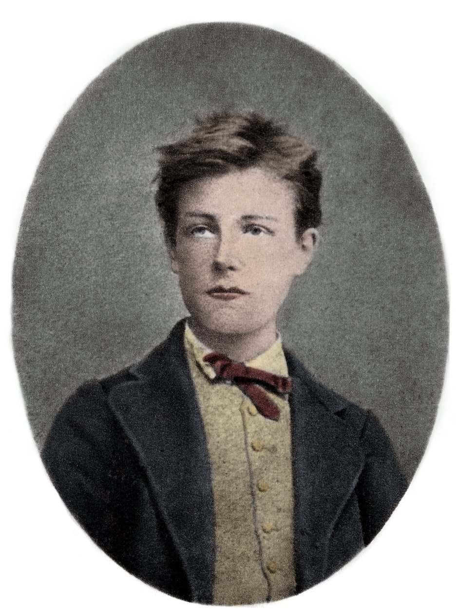 Arthur Rimbaud, Franse dichter en avonturier - Portret van Arthur Rimbaud (1859-1891) op 17-jarige leeftijd. Foto door Carjat door Etienne (after) Carjat