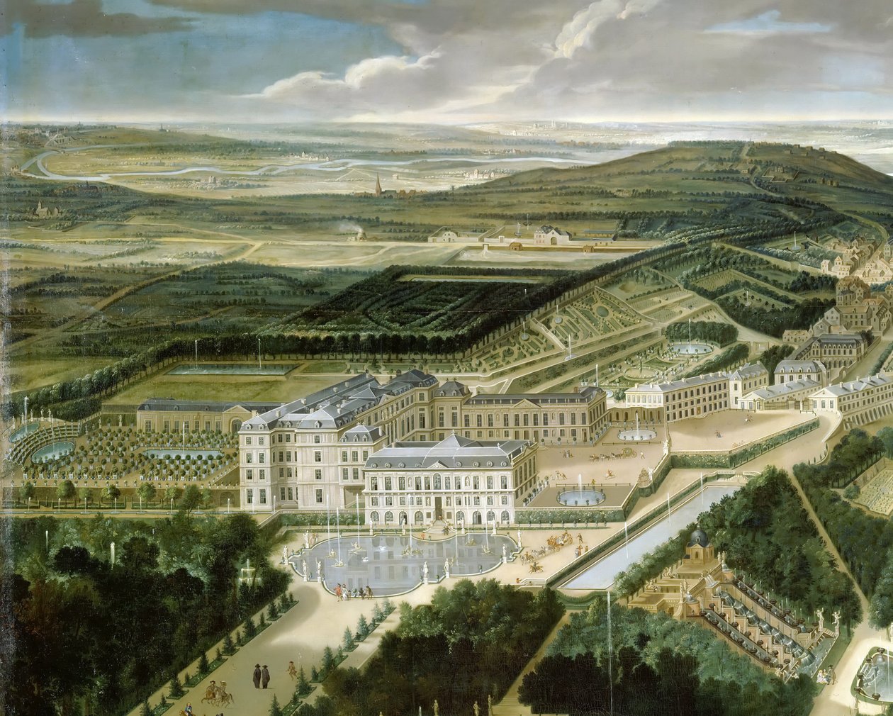 Kasteel van Saint-Cloud door Etienne Allegrain